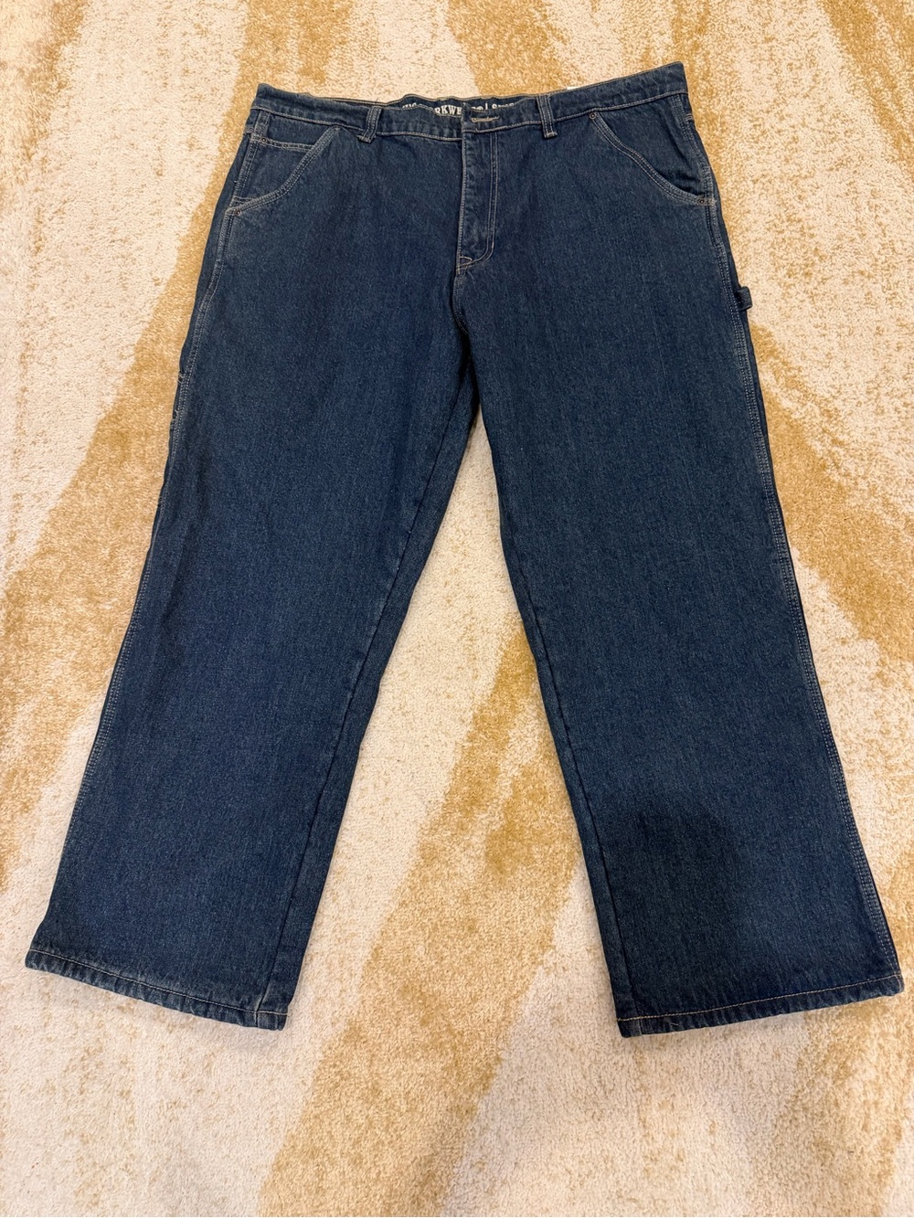 Smith’s Men's Dark Blue Relaxed Fit Jeans 42x30